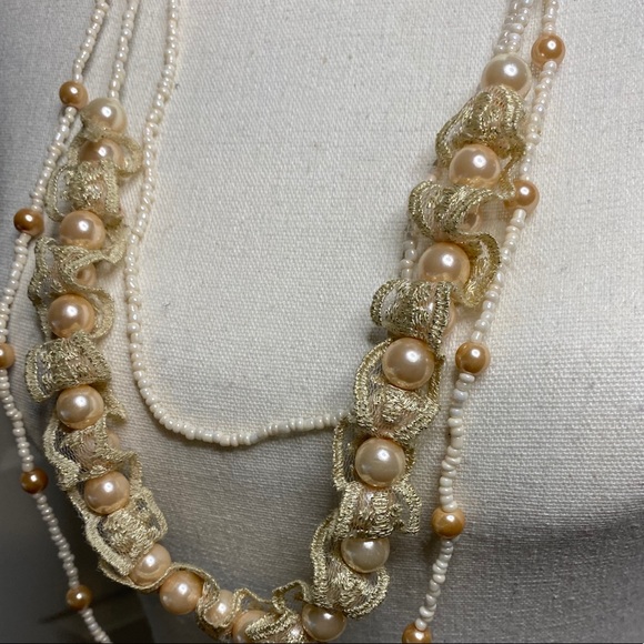 Jewelry - Rococo style retro pearl Lacey necklace